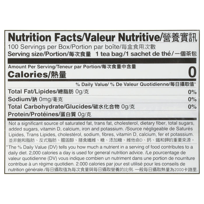 Prince Of Peace -Tea Organic Jasmine Green - 1 Each-100 Bags