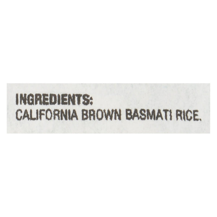Lundberg Family Farms Brown Basmati Rice - Case Of 25 Lbs