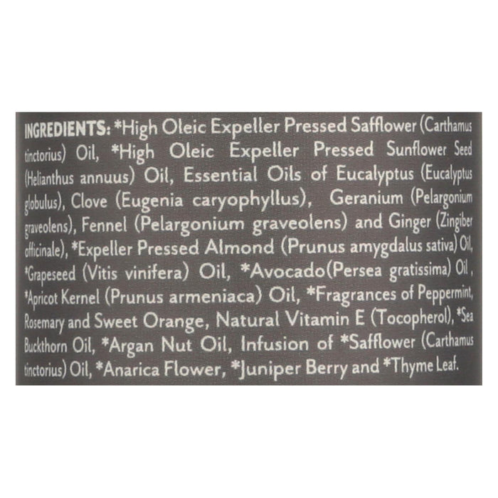 Soothing Touch Bath Body And Massage Oil -Organic - Ayurveda - Peppermint Rosemary - Muscle Comfort - 4 Oz