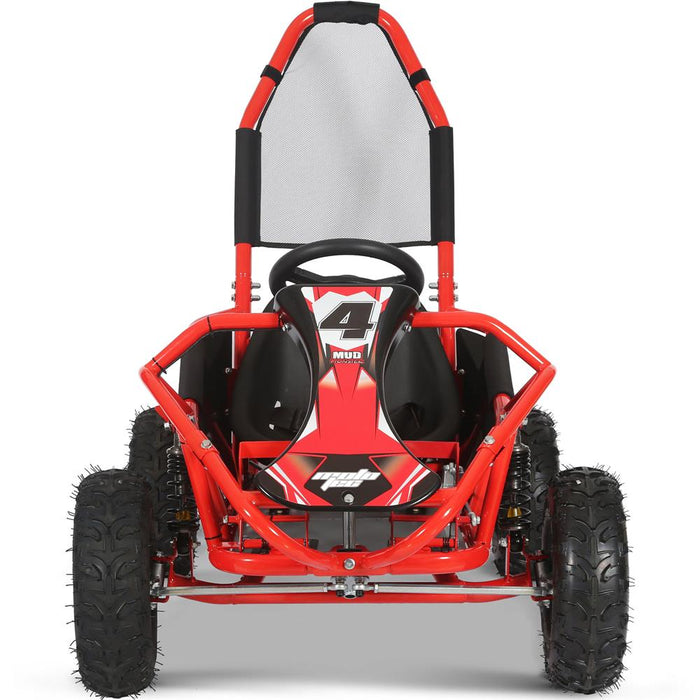 Mototec Mud Monster 98cc Go Kart Full Suspension Red.