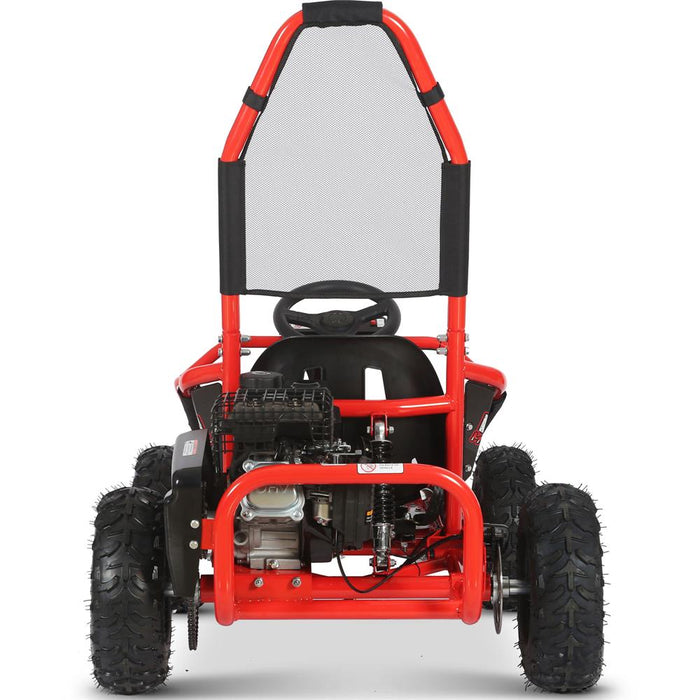 Mototec Mud Monster 98cc Go Kart Full Suspension Red.