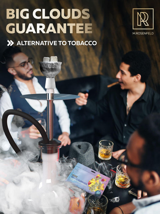 Shisha Hookah Flavors Nicotine Free White Gummies Herbal   3.5 ounce   100 Gram Hookah Shisha Tobacco Free Hookah Tobacco & Nicotine Free Shisha   Shisha Hookah Flavors (Pack of 1)