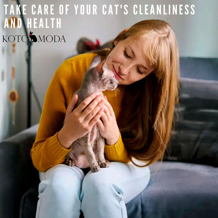 Kotomoda Sphynx Hairless Cats Carbonized Bamboo Bath Exfoliating Gloves Charcoal Bamboo Shower Body Scrub