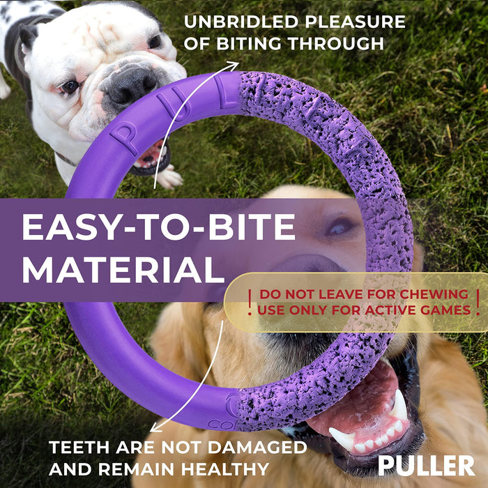 Puller Outdoor Dog Ring Toys   Dog Fetch Toy & Tug of War Dog Toy for Small Medium Large Dogs   Dog Ball & Soft Dog Frisbee Alt   Outside Dog Yard Toys   Big Dog Pull Toy   Best Dog Exercise Equipment