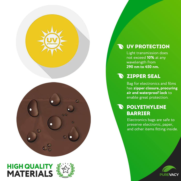 Amber Zip Bags 4 x 6 Inch. Brown Poly Zip Bags for Storage 100 Pack. Polyethylene Plastic Bags Resealable 3 Mil. Water Resistant Poly Zipper Bags. Plastic Zipper Bags for Electronics