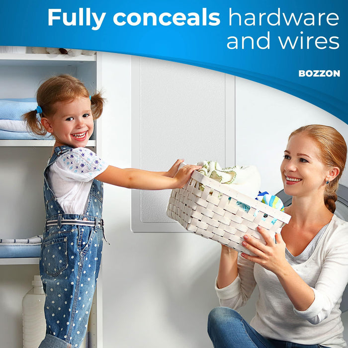 Access Panel for Drywall   14 x 29 inch   Wall Hole Cover   Access Door   Plumbing Access Panel for Drywall   Heavy Durable Plastic White