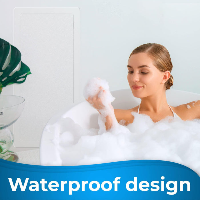 Access Panel for Drywall   14 x 29 inch   Wall Hole Cover   Access Door   Plumbing Access Panel for Drywall   Heavy Durable Plastic White