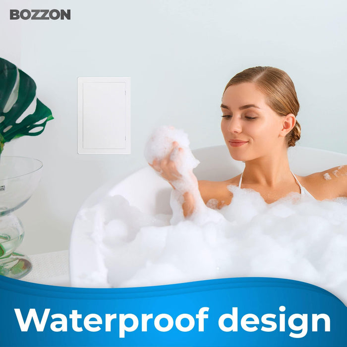 Access Panel for Drywall   12 x 16 inch   Wall Hole Cover   Access Door   Plumbing Access Panel for Drywall   Heavy Durable Plastic White