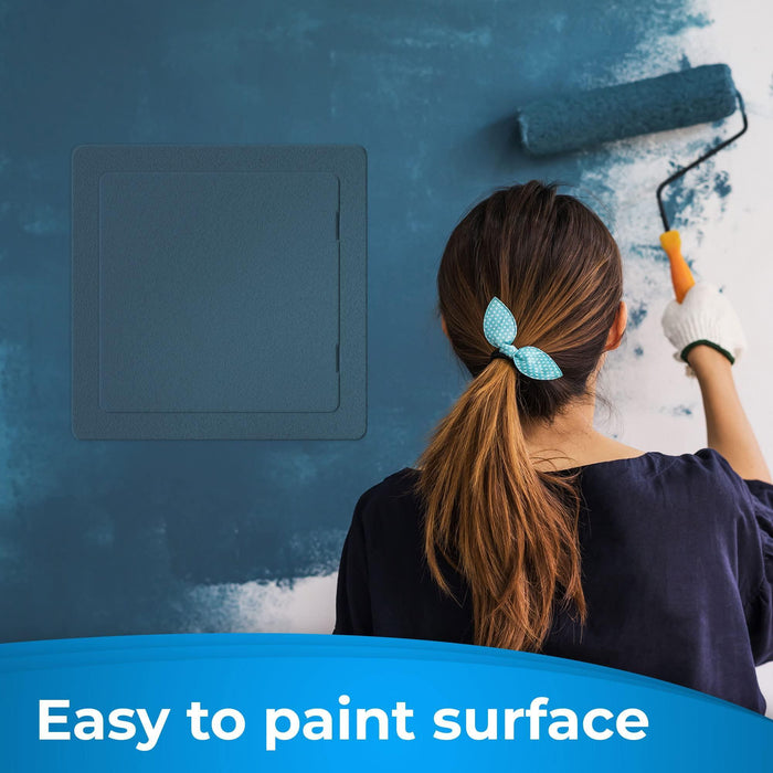 Access Panel for Drywall   18 x 18 inch   Wall Hole Cover   Access Door   Plumbing Access Panel for Drywall   Heavy Durable Plastic White