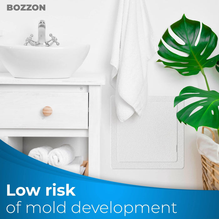 Access Panel for Drywall   18 x 18 inch   Wall Hole Cover   Access Door   Plumbing Access Panel for Drywall   Heavy Durable Plastic White