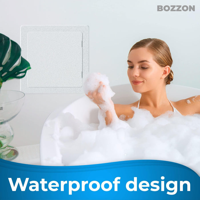 Access Panel for Drywall   18 x 18 inch   Wall Hole Cover   Access Door   Plumbing Access Panel for Drywall   Heavy Durable Plastic White