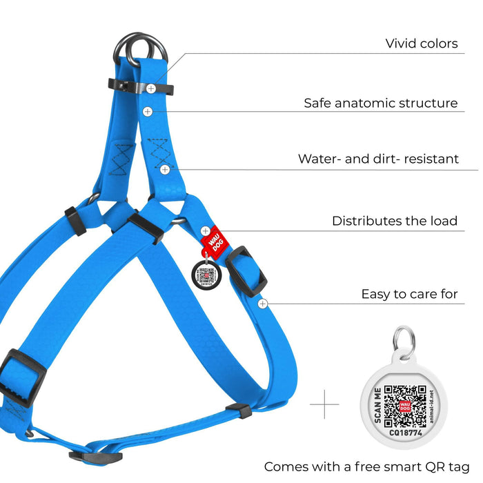 Waterproof Dog Harness (Blue   9 16 16 22 in) o
