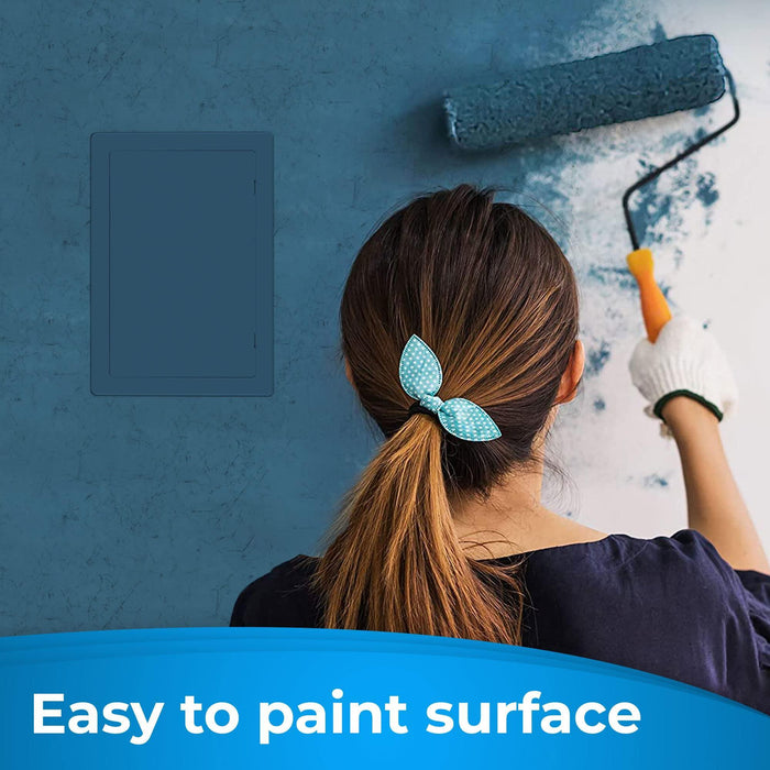 Access Panel for Drywall   6 x 9 inch   Wall Hole Cover   Access Door   Plumbing Access Panel for Drywall   Heavy Durable Plastic White