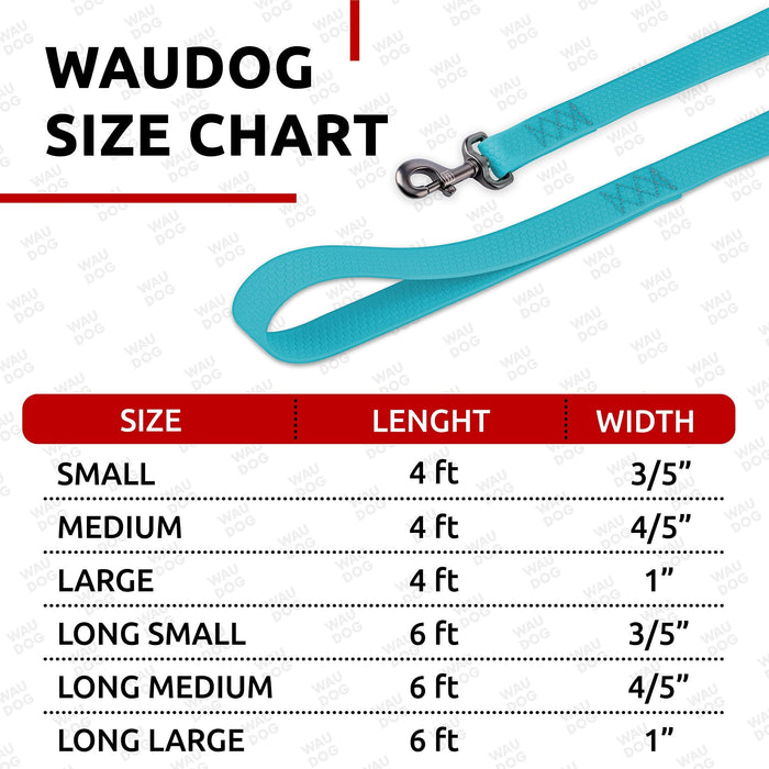Waterproof Dog Leash 4 Ft   6 Ft   Anti Slip Dog Leash for Large Dogs Small and Medium Dogs   Heavy Duty Dog Leash with Water and Dirt Resistant   Long Or Short Dog Leashes for Boy & Girl Dogs