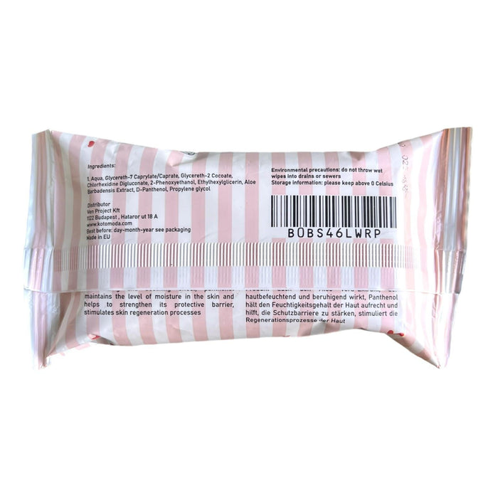 Kotomoda Wet Wipes with panthenol for Sphynx cat for Everyday use (1Pack 15Count)