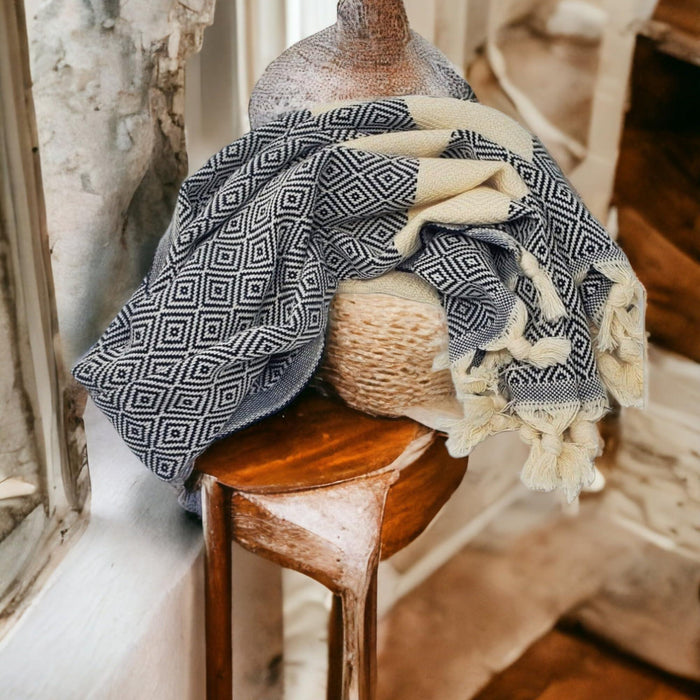 Turkish Hand Towels for Bathroom and Kitchen   Quick Dry Highly Absorbent Eco Friendly Turkish Cotton Kitchen Towels Bathroom Hand Towels Turkish Tea Towels   Decorative Hand Towels Set of 2