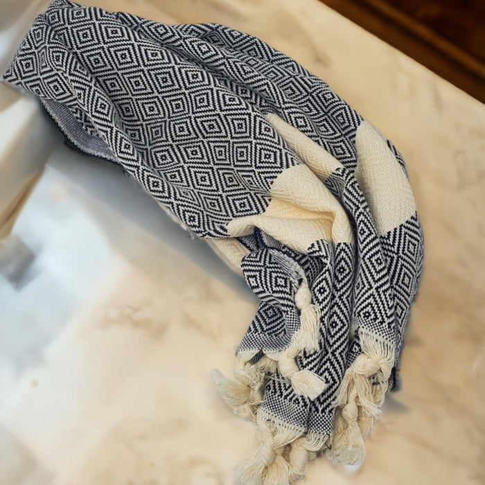 Turkish Hand Towels for Bathroom and Kitchen   Quick Dry Highly Absorbent Eco Friendly Turkish Cotton Kitchen Towels Bathroom Hand Towels Turkish Tea Towels   Decorative Hand Towels Set of 2