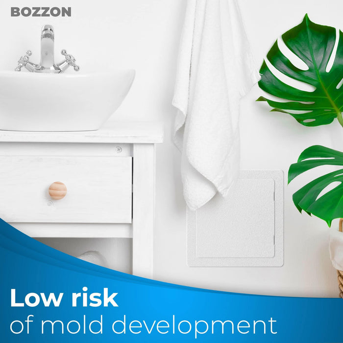 Access Panel for Drywall   8x8 inch   Wall Hole Cover   Access Door   Plumbing Access Panel for Drywall   Heavy Durable Plastic White