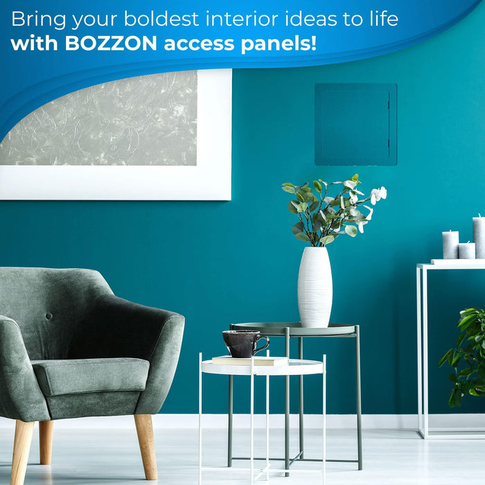 Access Panel for Drywall   8x8 inch   Wall Hole Cover   Access Door   Plumbing Access Panel for Drywall   Heavy Durable Plastic White