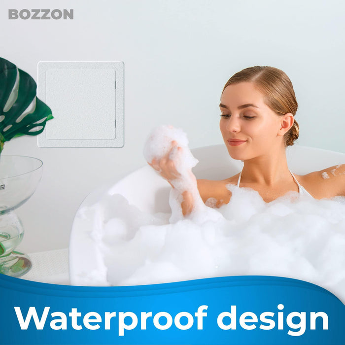 Access Panel for Drywall   8x8 inch   Wall Hole Cover   Access Door   Plumbing Access Panel for Drywall   Heavy Durable Plastic White