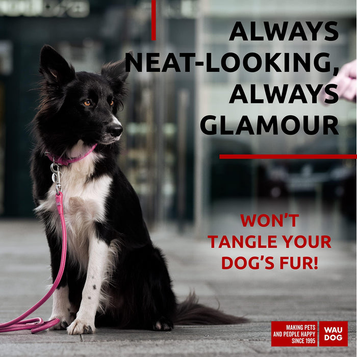 Rolled Leather Dog Leash 4Ft * 0.4 in for Small Medium and Large Dogs   Heavy Duty Leather Puppy Leash for Outdoor Walking Running Training   Strong Dog Leashes for Large Breed Dogs (Pink)