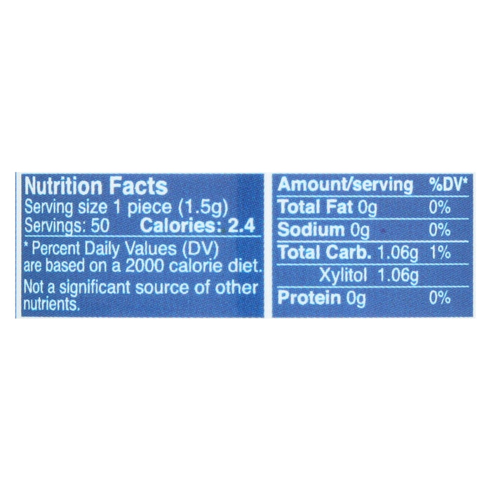 Epic Dental - Xylitol Gum - Peppermint - 50 Count.