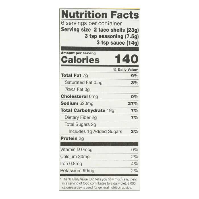 Garden Of Eatin' Yellow Corn Taco Dinner Kit - Organic & Delicious