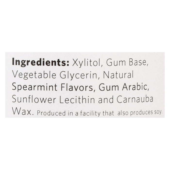 Xylichew Chewing Gum - Sugar Free Spearmint - 60 Piece Jar - Case Of 4