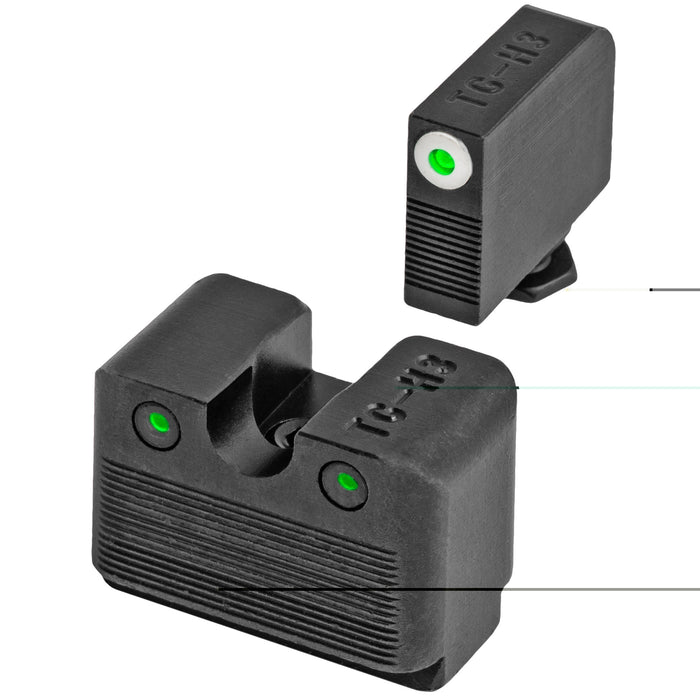 TruGlo Tritium Pro Handgun Sight - Glock Hi MOS
