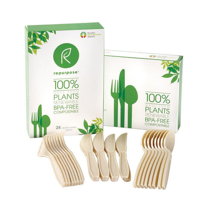 Repurpose Plant Base High Heat Utensils Set - Case Of 20 - 24 Count.