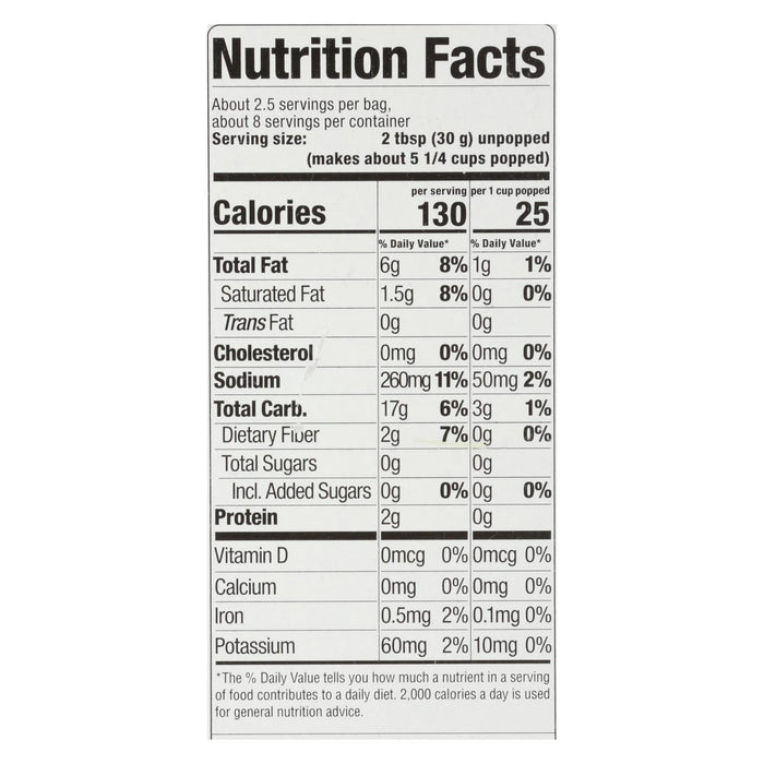 Skinnypop Popcorn - Popcorn Micro Sea Salt 3pk - Case Of 12 - 3/2.8 Oz.