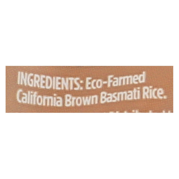 Lundberg Family Farms Organic Brown Basmati Rice - Case Of 6 - 2 Lb