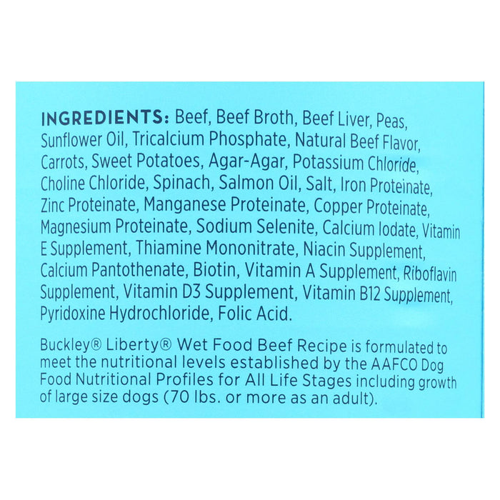 Buckley - Liberty Wet Food Beef - Case Of 12 - 12.5 Oz.