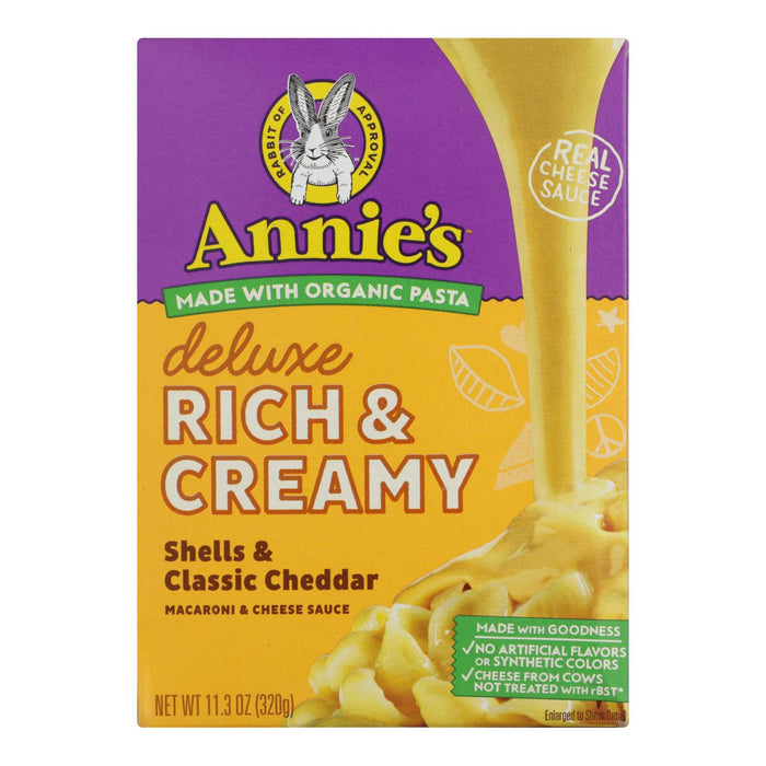 Annie's Homegrown -Mac&chs Dlx Shl Chd - Case Of 12 - 11.3 Oz