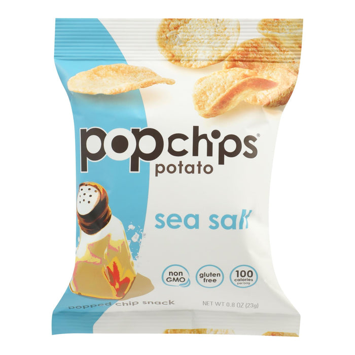 Popchips Potato Chip - Sea Salt - Case Of 24 - 0.8 Oz