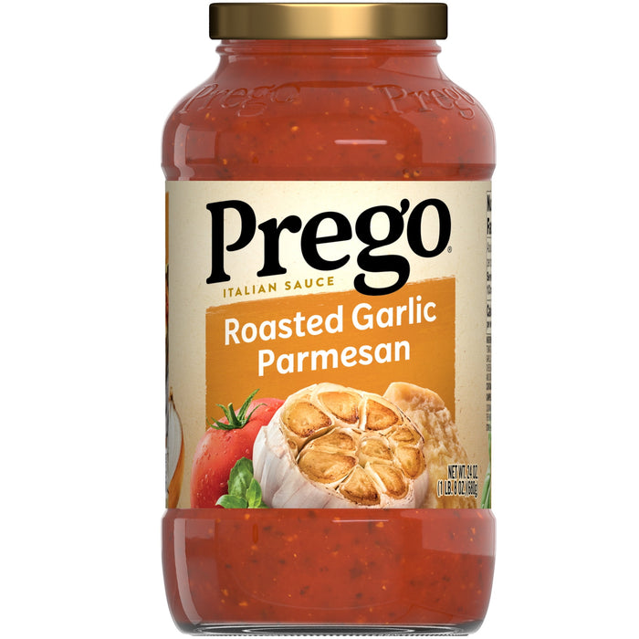 Prego Pasta Sauce, Italian Tomato Sauce with Roasted Garlic & Parmesan Cheese, 24 oz
