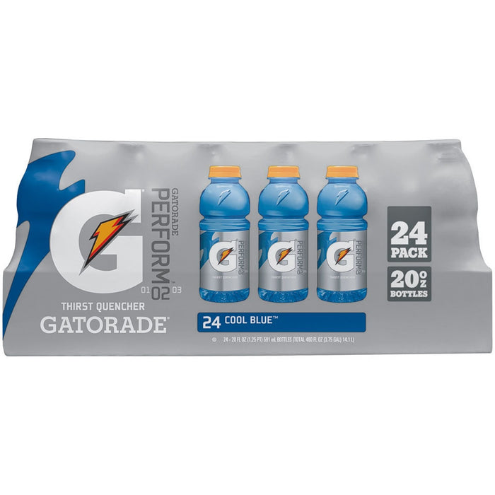 Gatorade G-Series Perform 02 Thirst Quencher – Cool Blue (20 oz Bottle, 24/Carton)
