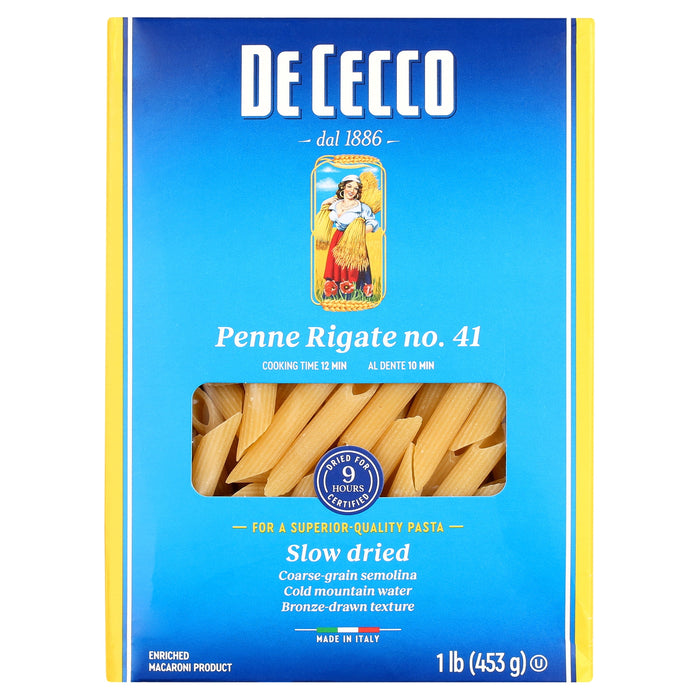 De Cecco Penne |Rigate No.41 Pasta, |16 oz