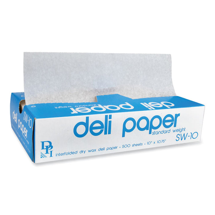 Durable Packaging - Interfolded Deli Sheets, 10.75 x 10, Standard Weight, 500 Sheets/Box, 12 Boxes/Carton