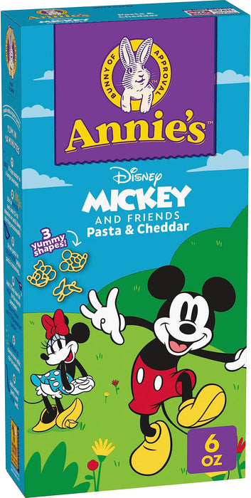 Annie's Disney Mickey & Friends, Macaroni and Cheese Dinner, Pasta & Cheddar, 6 oz.