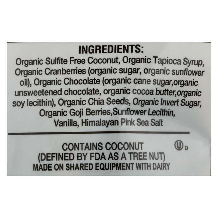 Jennies Coconut Bites - Organic - Cranberry Goji - Case Of 6 - 5.25 Oz.