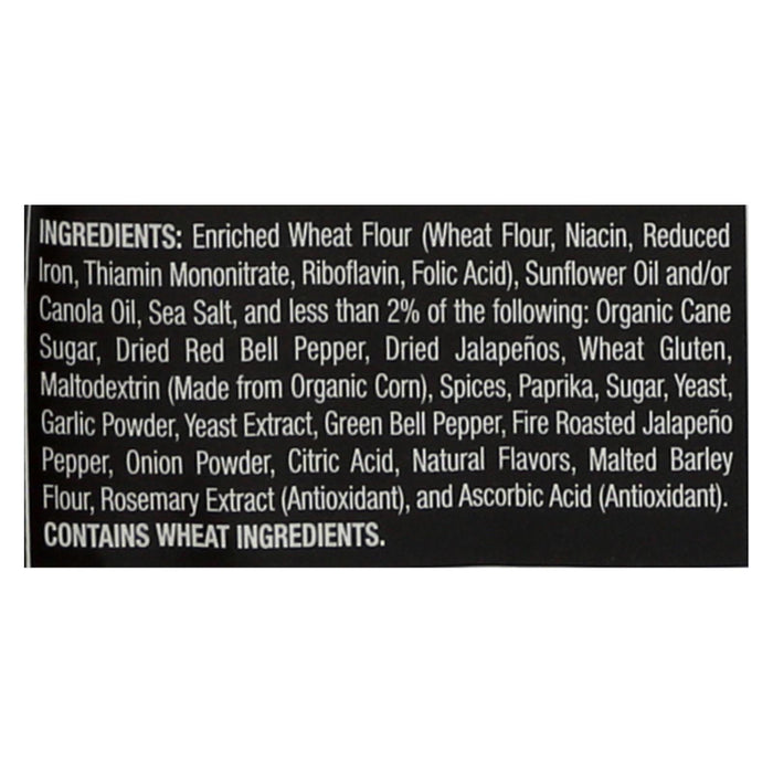 Stacy's Pita Chips Fire Roasted Jalapeno Pita Chips - Roasted Jalapeno - Case Of 12 - 7.33 Oz