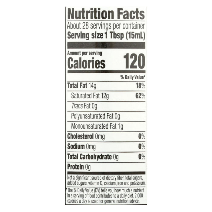 Spectrum Naturals Organic Unrefined Coconut Oil - Case Of 12 - 14 Fl Oz