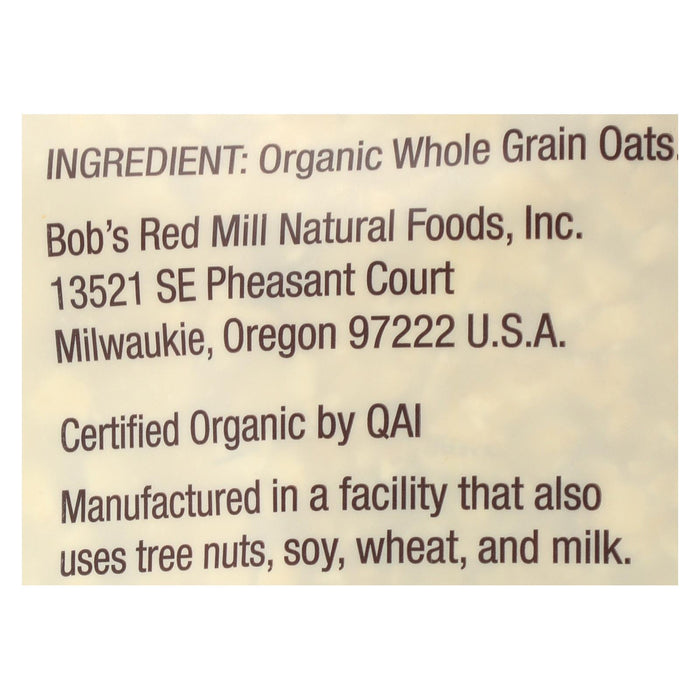 Bob's Red Mill - Oats - Organic Quick Cooking Rolled Oats - Whole Grain - Case Of 4 - 32 Oz.