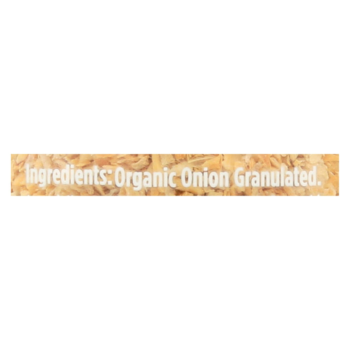 Spicely Organics - Organic Onion - Granulates - Case Of 3 - 1.8 Oz.