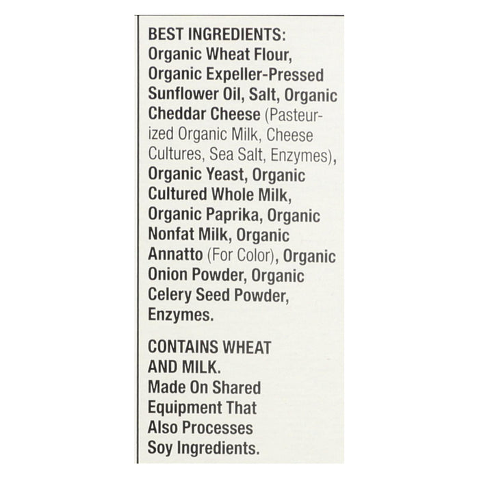 Annie's Homegrown Organic Bunny Cracker Snack Pack - Cheddar - Case Of 4 - 12/1 Oz.