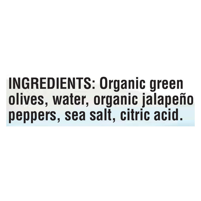 Mediterranean Organic Organic Stuffed Green Olives Jalapeno Peppers - Case Of 12 - 8.5 Oz