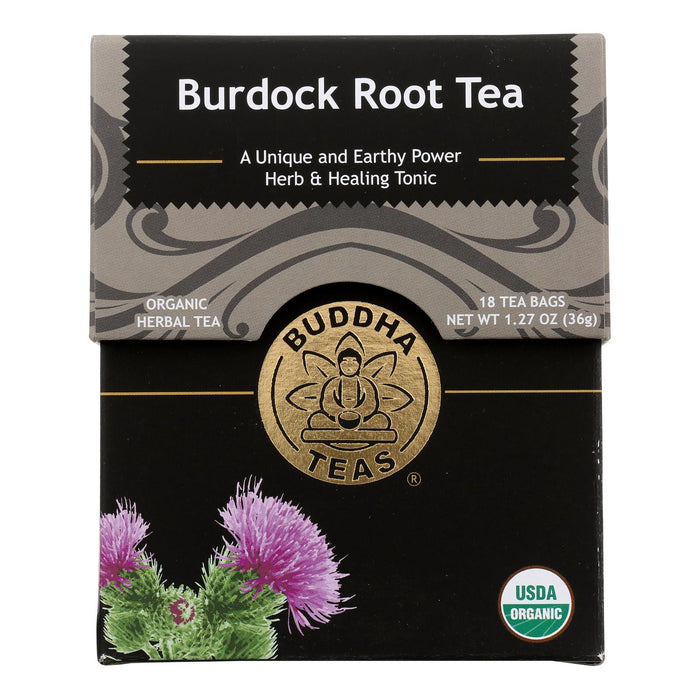 Buddha Teas - Organic Tea - Burdock Root - Case Of 6 - 18 Count