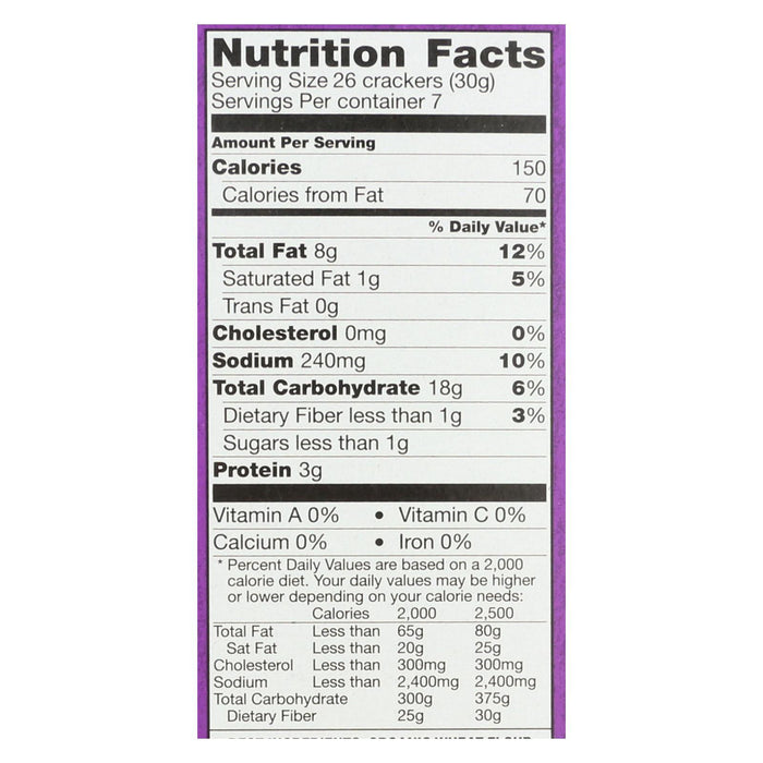 Annie's Homegrown Cheddar Squares White Cheddar Squares -Case Of 12 - 7.5 Oz