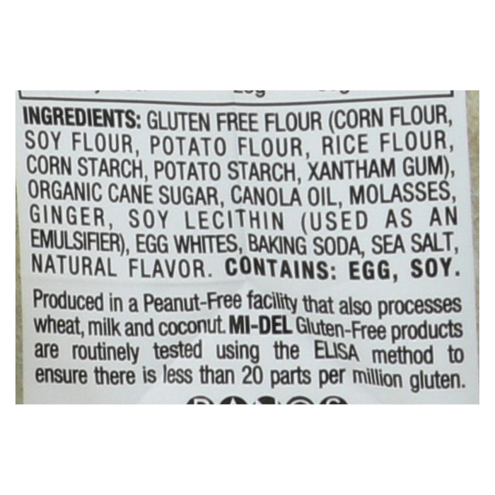 Midel Cookies - Ginger Snaps - Case Of 8 - 8 Oz.